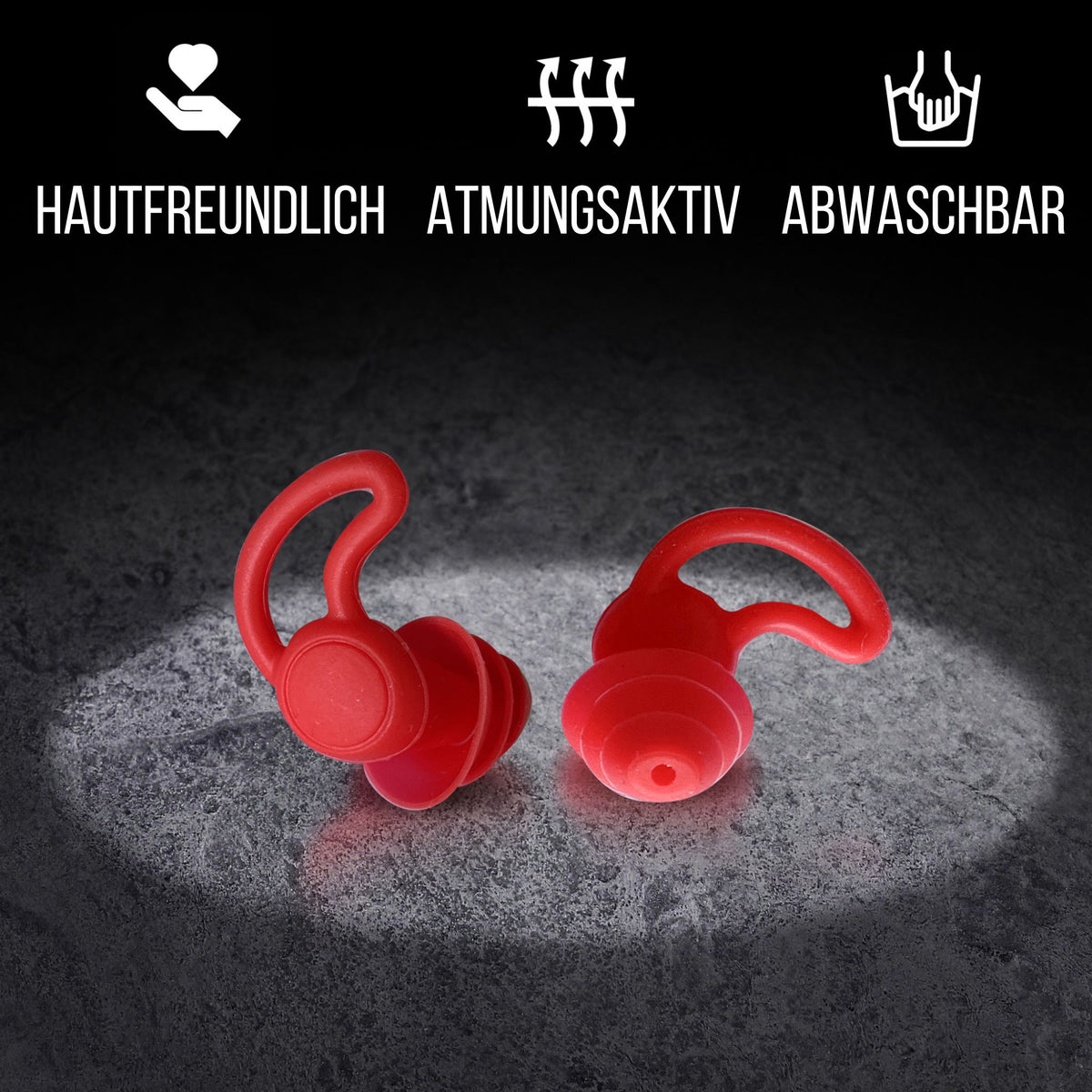 NACHFÜLLPACK - 1 Paar "SCHLAFMÜTZE" Ohrstöpsel | 28db SNR hautfreundlich, atmungsaktiv und waschbar für ruhigen Schlaf