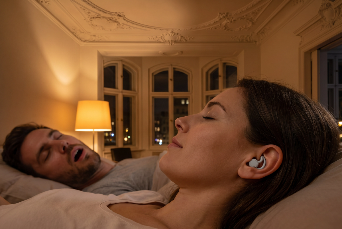 Ohrstöpsel "Schnarchen - Nein Danke!" zum Schlafen | 26dB SNR | Berlin Ear Guard®