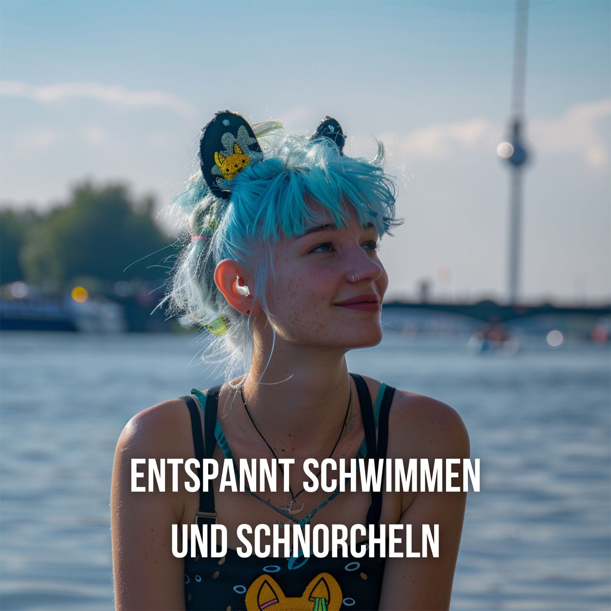 NACHFÜLLPACK -  "Rummelsburger Bucht" Ohrstöpsel zum Schwimmen & Schnorcheln perfekt für langfristigen Wasser- und Ohrschutz
