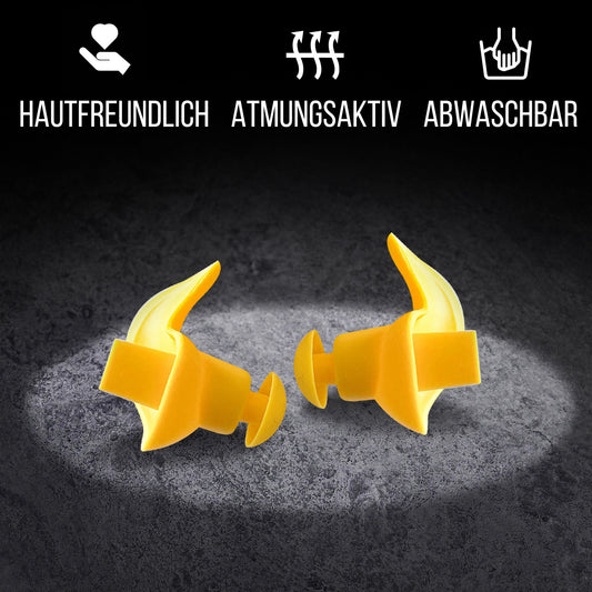 NACHFÜLLPACK -  "Quietscheentchen" Ohrstöpsel zum Schwimmen & Schnorcheln | hautfreundlich, atmungsaktiv und einfach abwaschbar