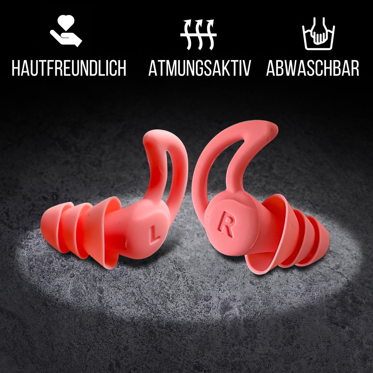 Seitenschläfer Ohrstöpsel | 10 + 1 Set | Ohrstöpsel Schlafen / gegen Schnarchen | wiederverwendbar, hautfreundlich und atmungsaktiv